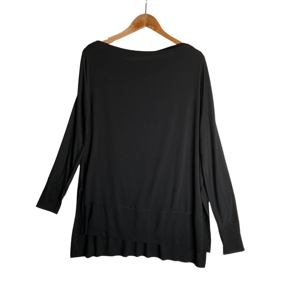 We The Free Tunic Off The Shoulder Black Oversized Casual Lagenlook Minimalist L